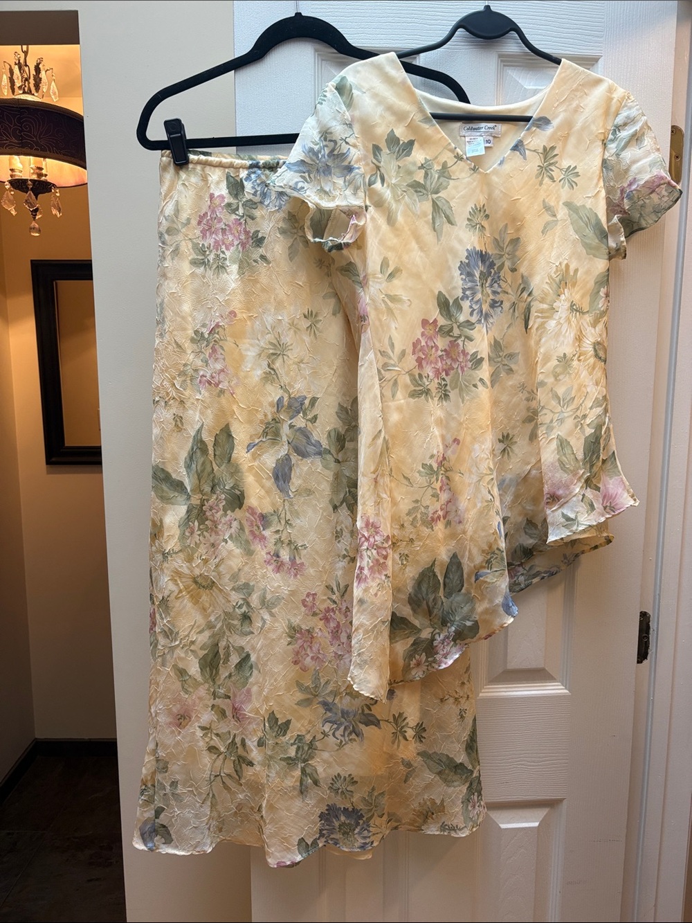 Coldwater Creek maxi skirt Floral Two-Piece Set Size 10 Vintage 1990’s Perfect